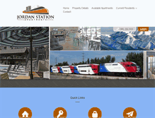 Tablet Screenshot of jordanstationapartments.com